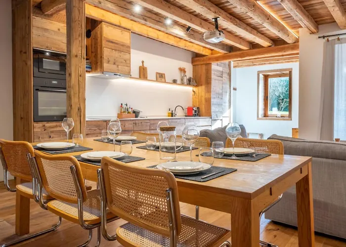 Pretty Loft With View Of Mont Blanc & Glacier